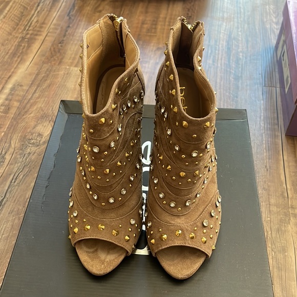 Bebe Sparkly Open Toe Bootie - Picture 2 of 4